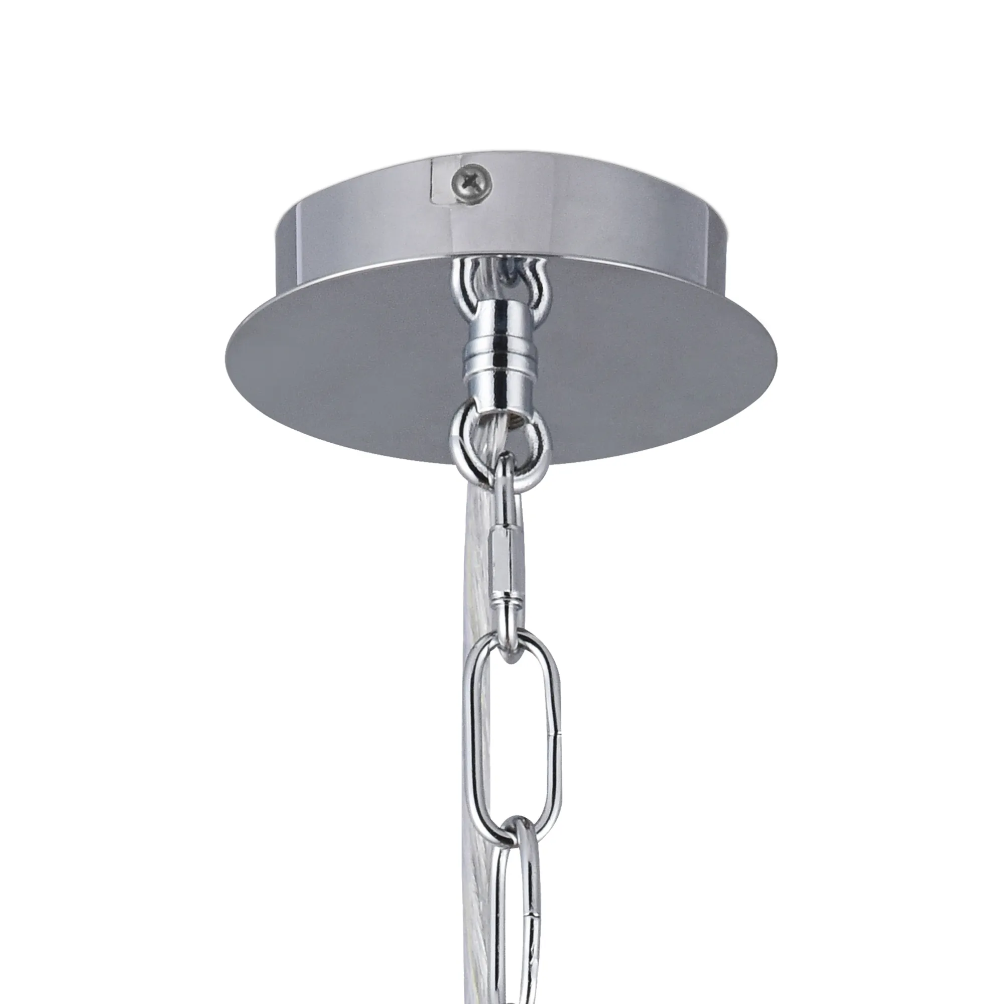 Banyan 60cm 5 Light Pendant Polished Chrome, Nude Beige/Moonlight DK0014  Deco Banyan CH NU